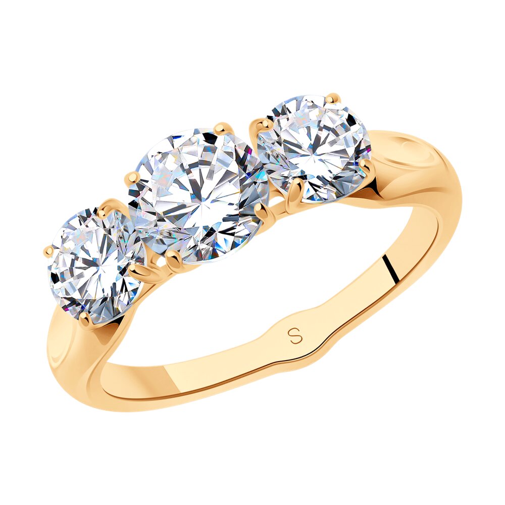 

Кольцо из серебра с фианитом р 18 SOKOLOV 93010784, 93010784