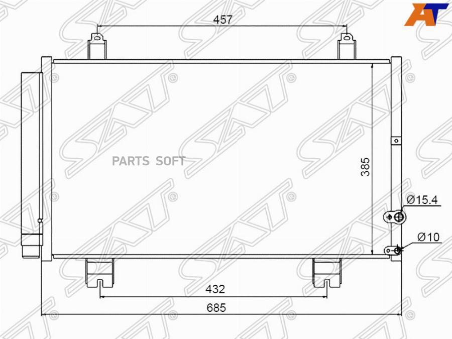 

Радиатор Кондиционера Lexus Gs300/350/430/460/450H 05-/Mark X Grx12#/Reiz 04-09