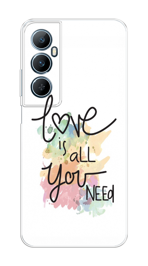 

Чехол на Realme C65 "Love is all you need", Белый;черный;зеленый, 2516750-1