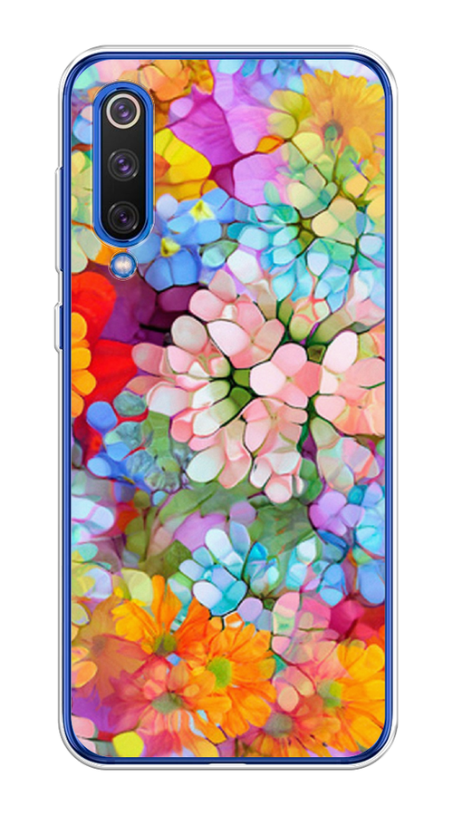 

Чехол на Xiaomi Mi9 SE "Цветы витраж", Оранжевый;розовый;голубой, 35250-3