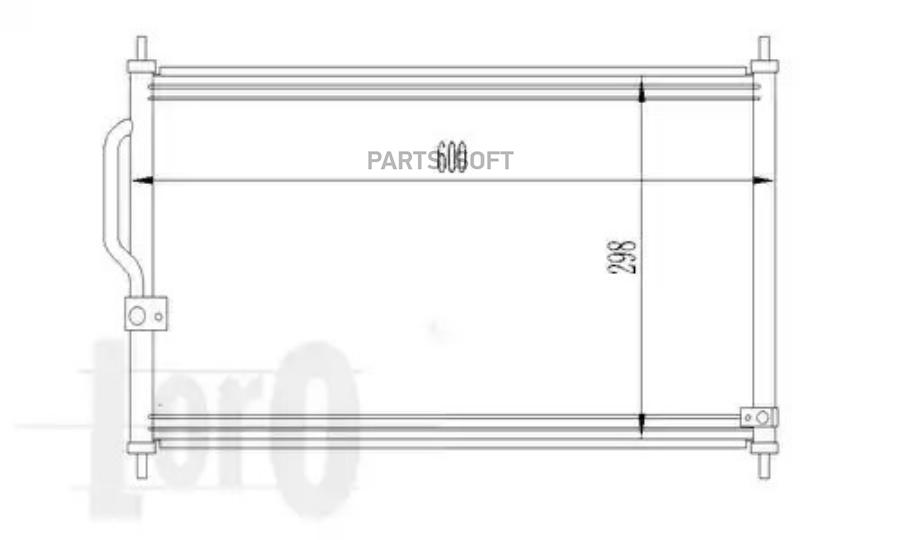 

Радиатор Кондиционера LORO 0180160005