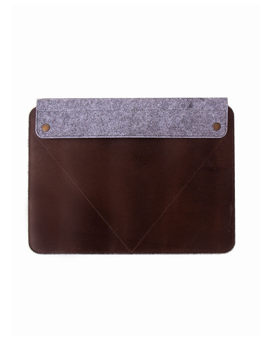 Чехол для ноутбука унисекс ЧФК15 15 светло-серый/шоколад Reversal. Цвет: коричневый