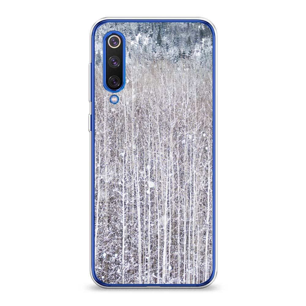 

Чехол на Xiaomi Mi9 SE "Снежный лес", Бежевый;серый;белый, 35250-5