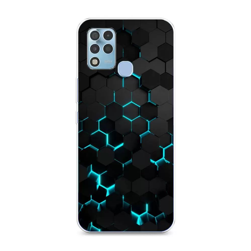 

Чехол Awog "Соты бирюзовые" для Infinix Hot 11 G37, Разноцветный, 3102150-3
