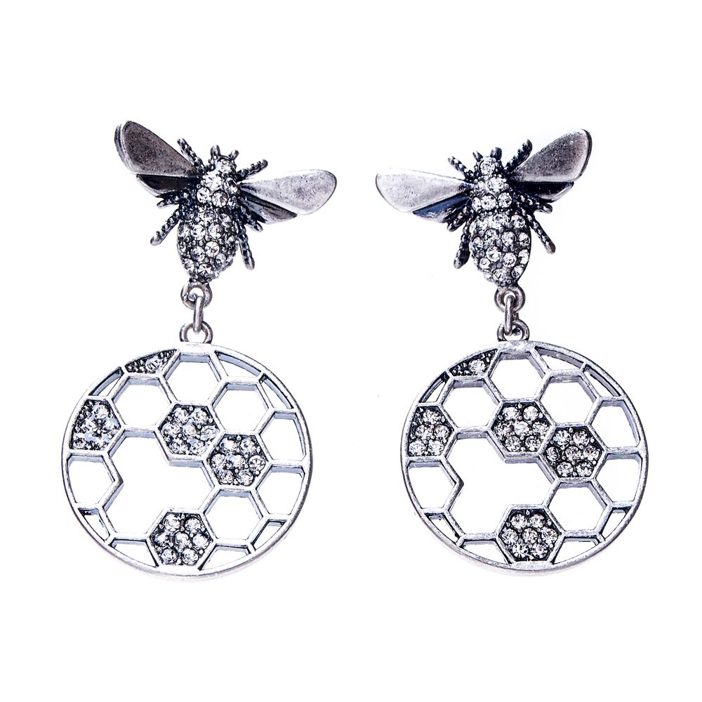 

Серьги из бижутерного сплава с кристаллами Moon Paris MV-1811-016, MV-1811-016