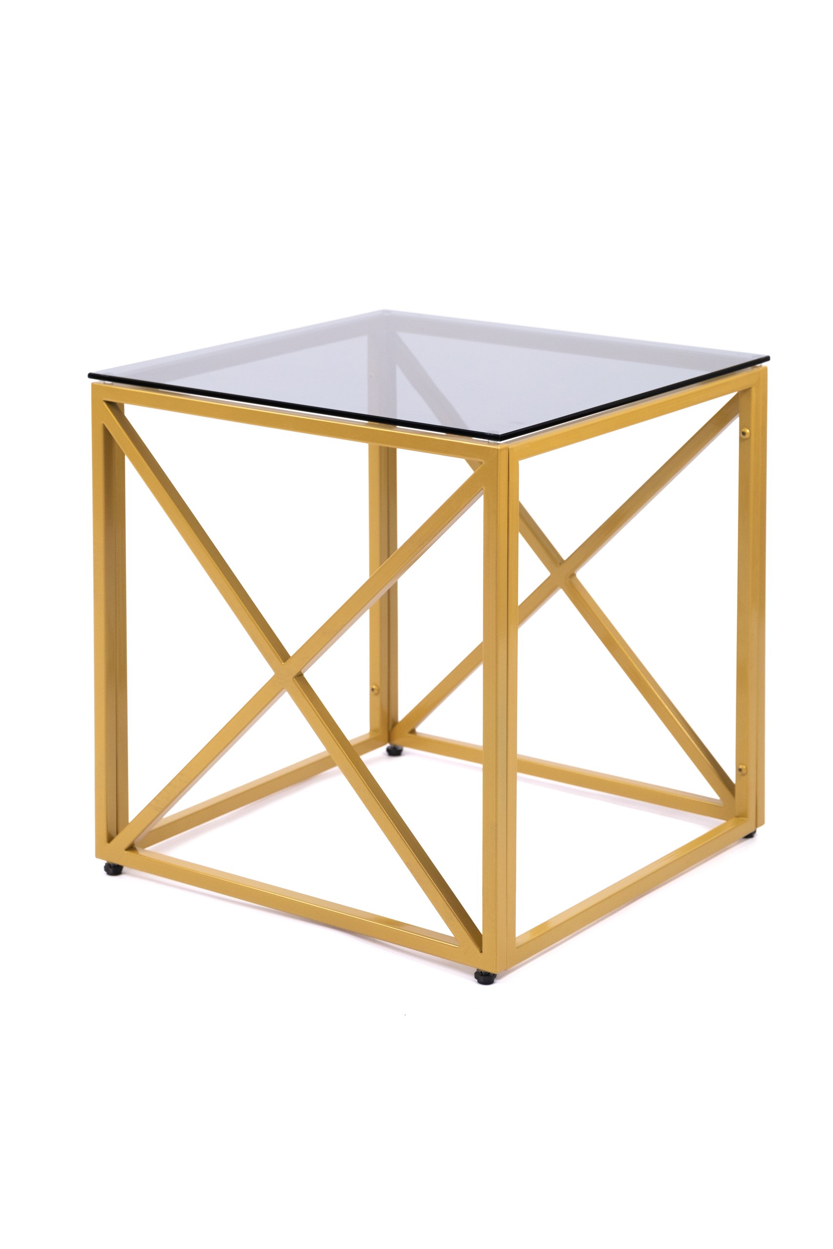 

Кофейный столик AllConsoles 1034-CTG grey золотой 45x45x45, 1034