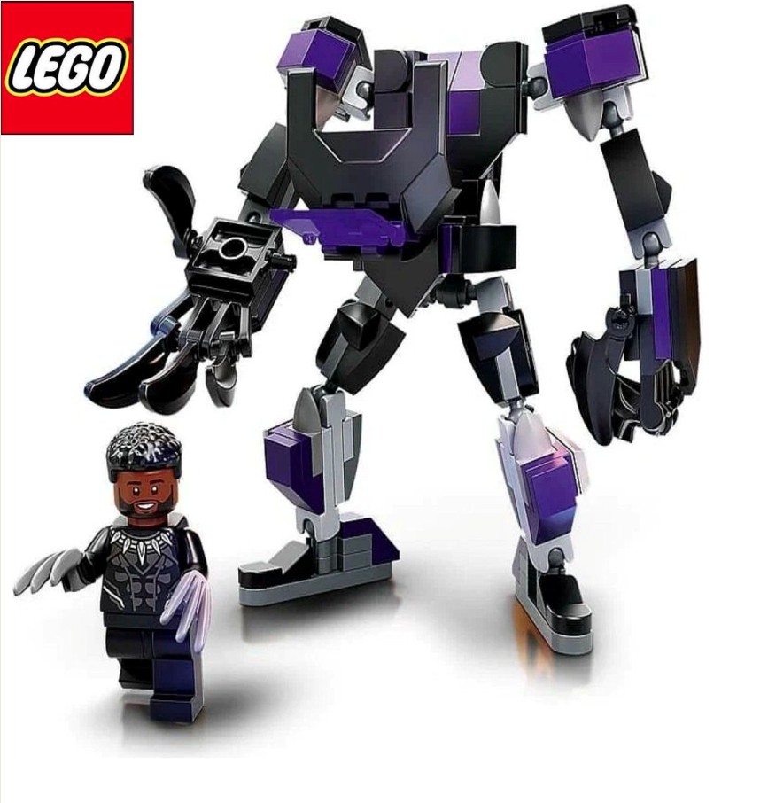 Конструктор LEGO Чёрная Пантера экзоскелет, 124 дет конструктор lego marvel нано 76223 перчатка супергероев