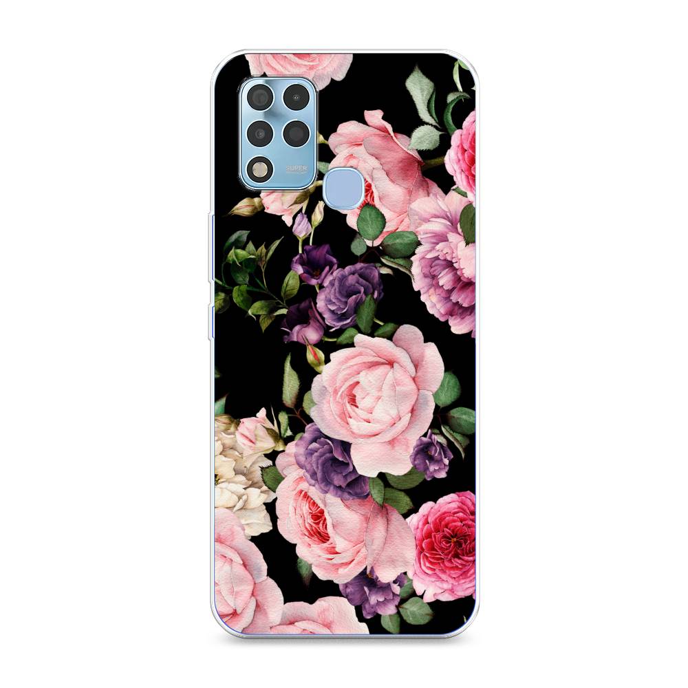 

Чехол Awog на Infinix Hot 11 G37 "Пионы на черном", 3102150-8