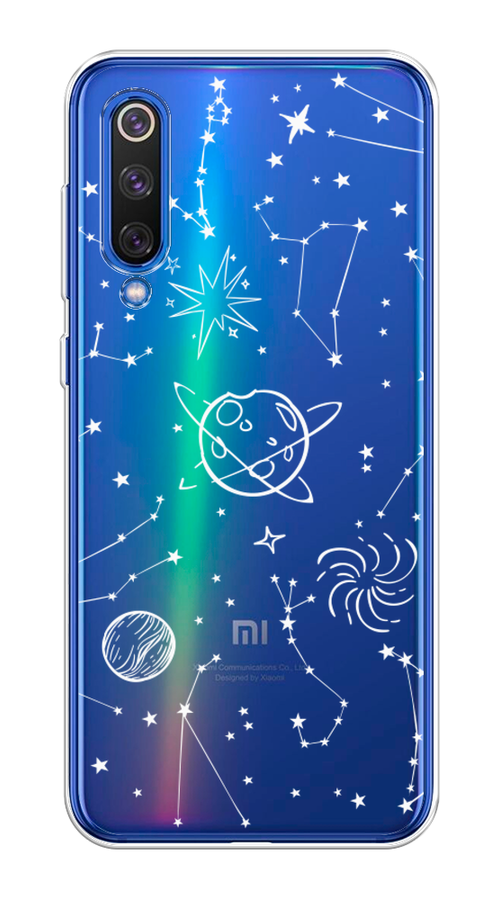 

Чехол на Xiaomi Mi9 SE "Планеты в космосе", Белый, 35250-2