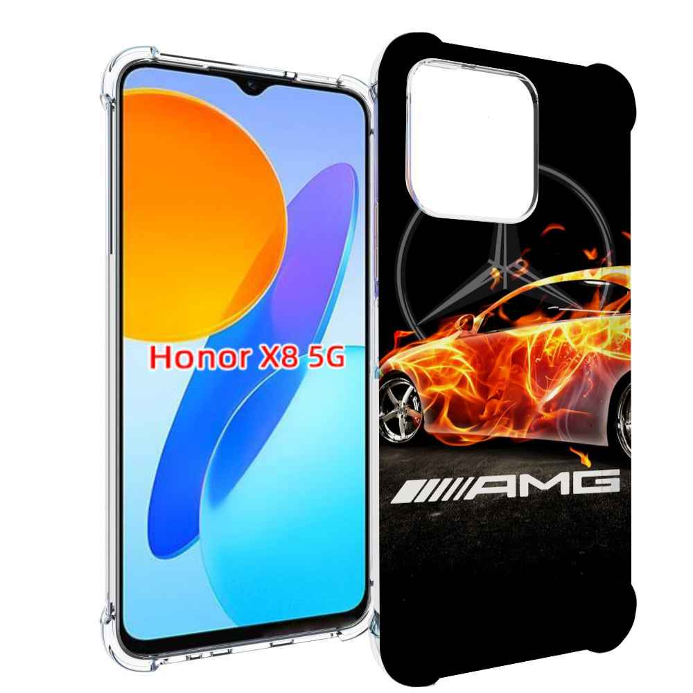 

Чехол MyPads АМГ мужской для Honor X8 5G, Прозрачный, Tocco