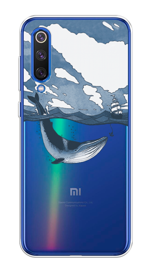 

Чехол на Xiaomi Mi9 SE "Большой кит", Синий, 35250-1