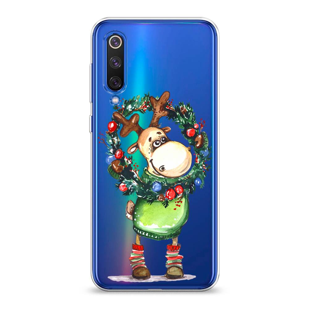 

Чехол на Xiaomi Mi9 SE "Олень с новогодним венком", 35250-4
