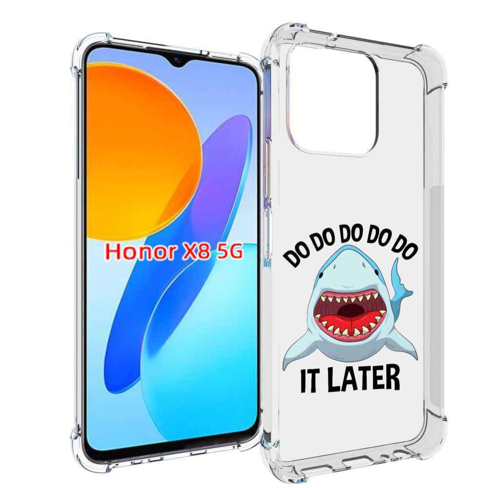 

Чехол MyPads Акула для Honor X8 5G, Прозрачный, Tocco