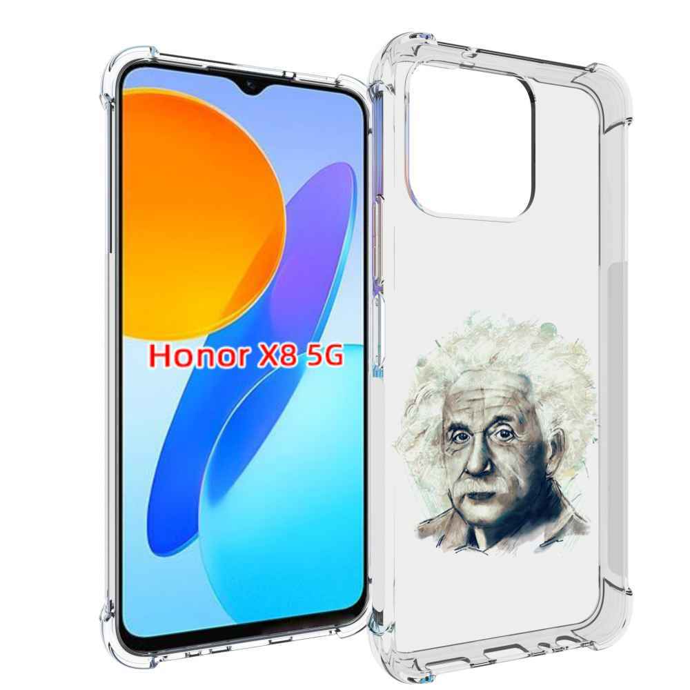 

Чехол MyPads Альберт энштейн для Honor X8 5G, Прозрачный, Tocco