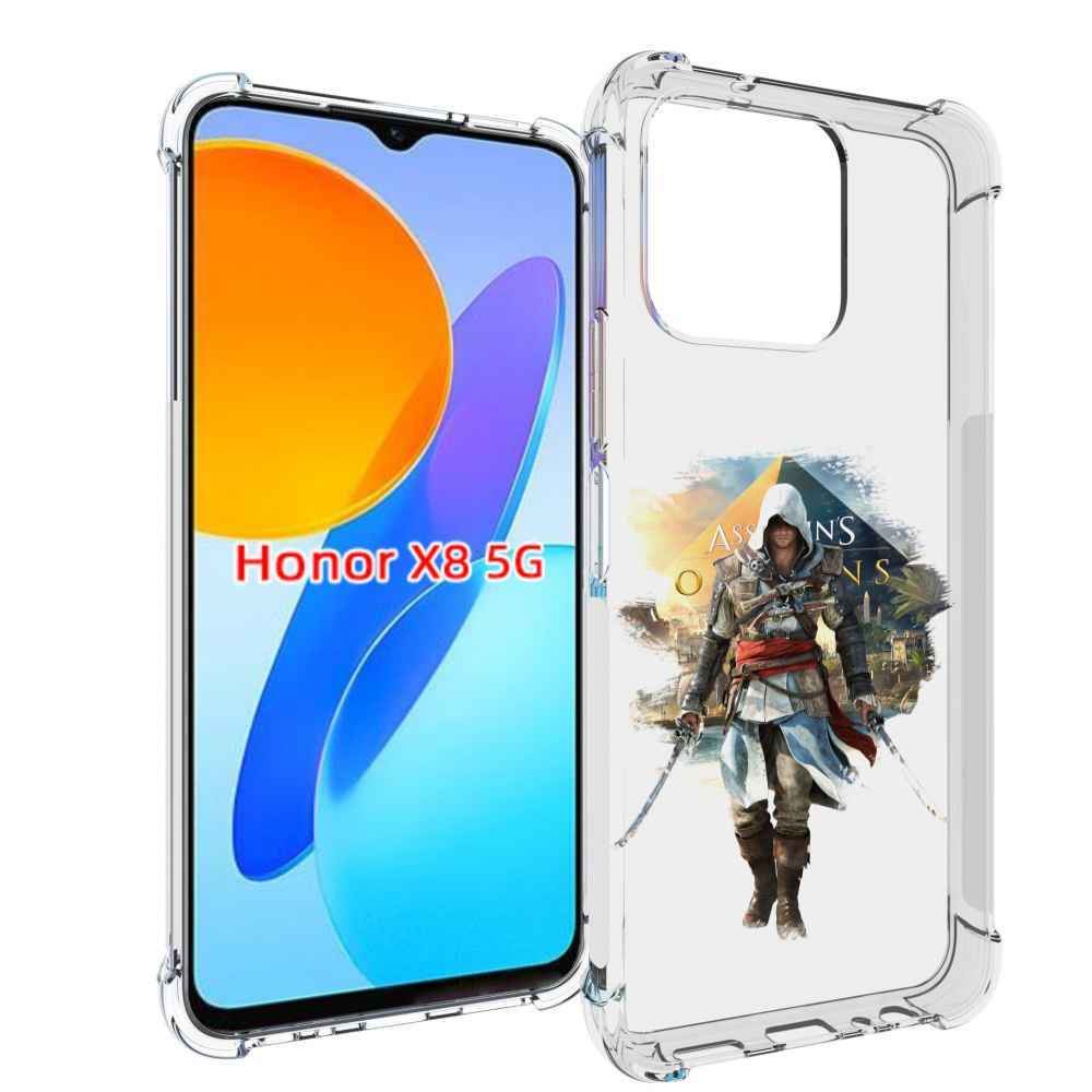 

Чехол MyPads Ассасин для Honor X8 5G, Прозрачный, Tocco
