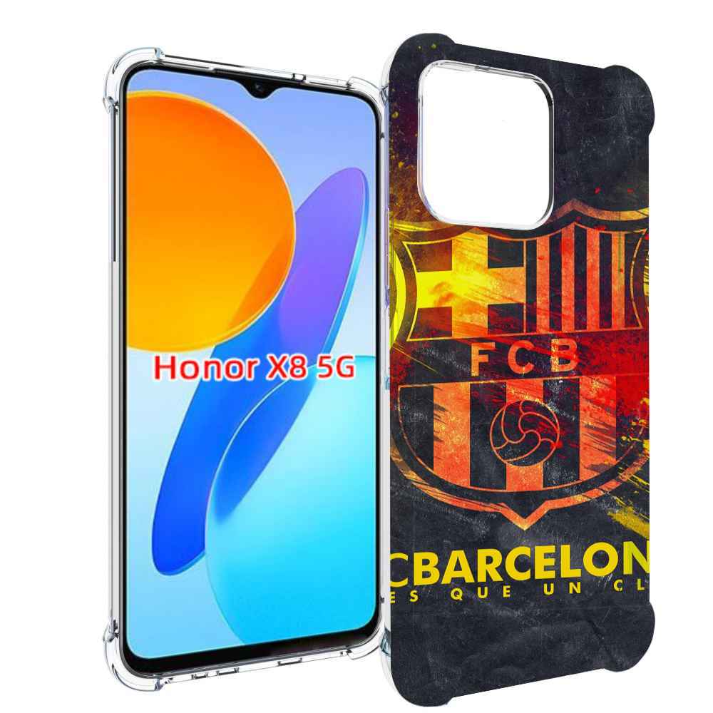 

Чехол MyPads Барселона мужской для Honor X8 5G, Прозрачный, Tocco