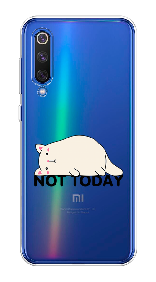

Чехол на Xiaomi Mi9 SE "Cat not today", Белый;розовый;черный, 35250-1