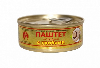 фото Паштет йола из печени с грибами 100 г