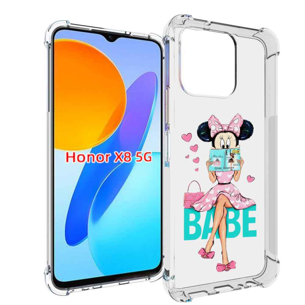 

Чехол MyPads Бейби-микки для Honor X8 5G, Прозрачный, Tocco