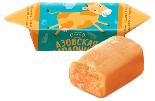 

Конфеты Азовская кондитерская фабрика Азовская коровка со сгущенным молоком