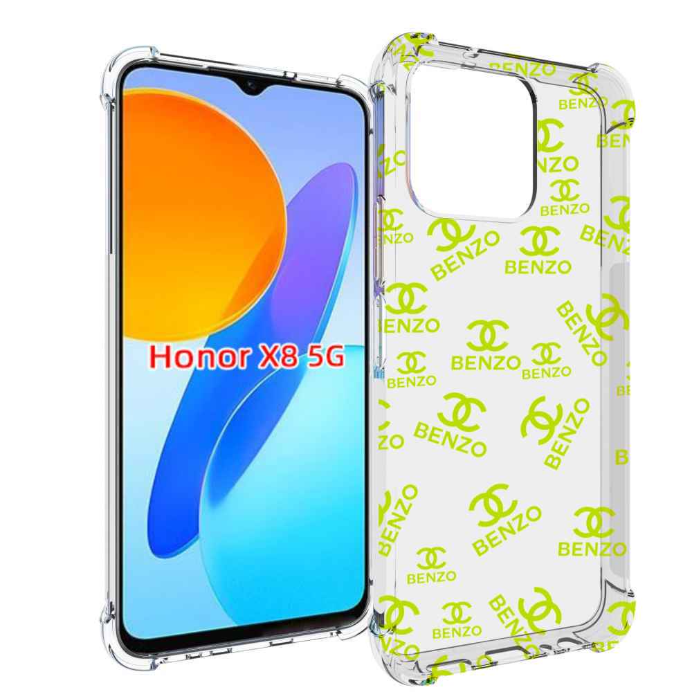 

Чехол MyPads Белый-Бензо для Honor X8 5G, Прозрачный, Tocco