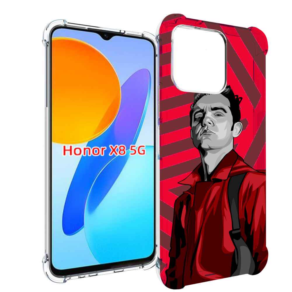 

Чехол MyPads Берлин-бумажный-дом для Honor X8 5G, Прозрачный, Tocco