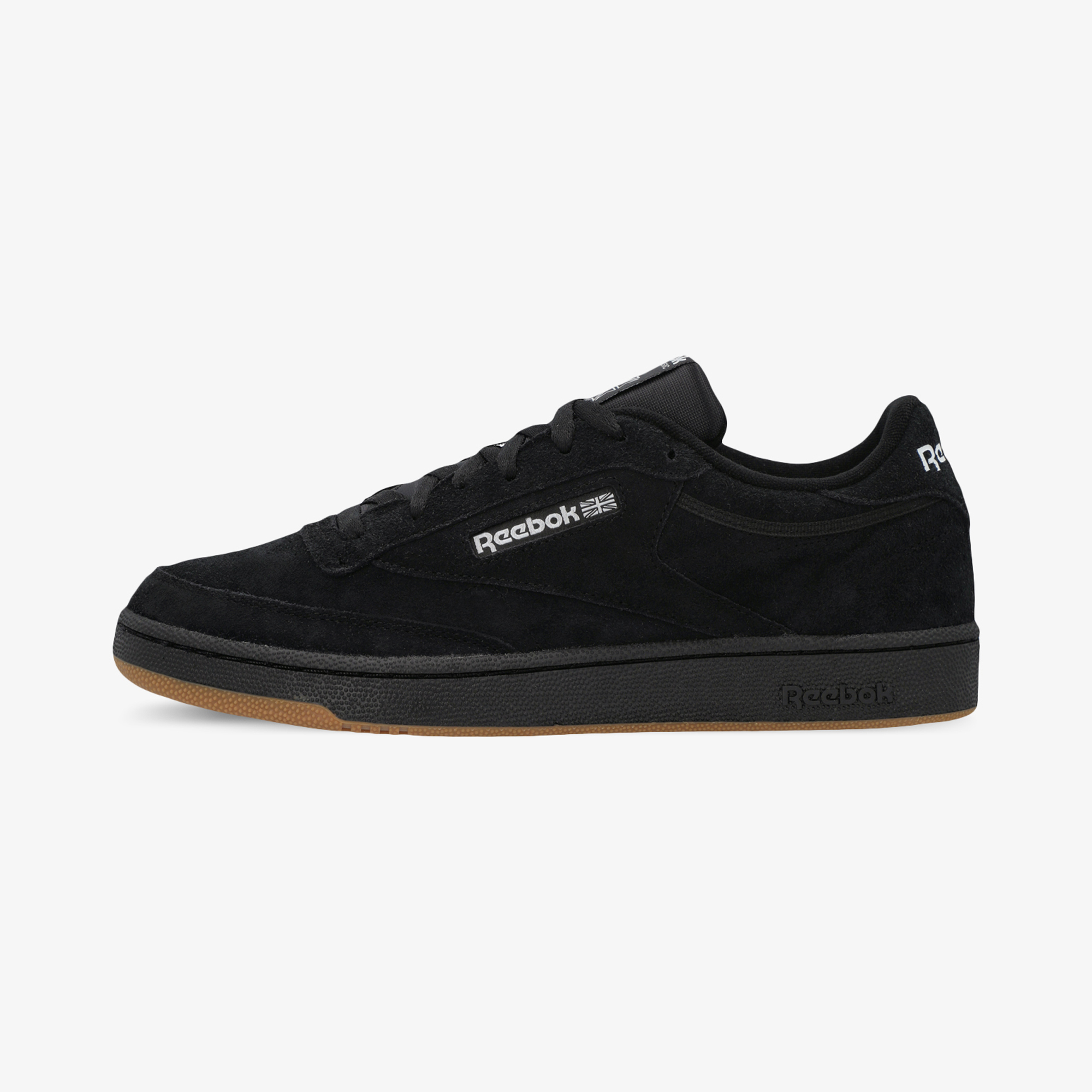 

Кеды женские Reebok Club C 85 100074449 черные 39 EU, Черный, Club C 85