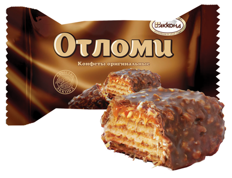 

Конфеты вафельные Акконд Отломи с карамелью арахисом и воздушным рисом в глазури
