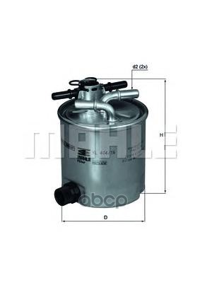 

Топливный фильтр KNECHT KNECHT/MAHLE KL404/16, KL40416