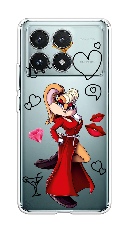 

Чехол на Xiaomi Redmi K70 Pro 5G "Rich Lola Bunny", Красный;бежевый;оранжевый, 320750-1