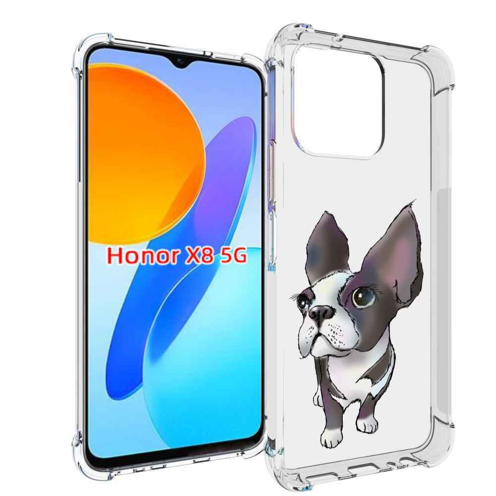 

Чехол MyPads Бульдожка для Honor X8 5G, Прозрачный, Tocco