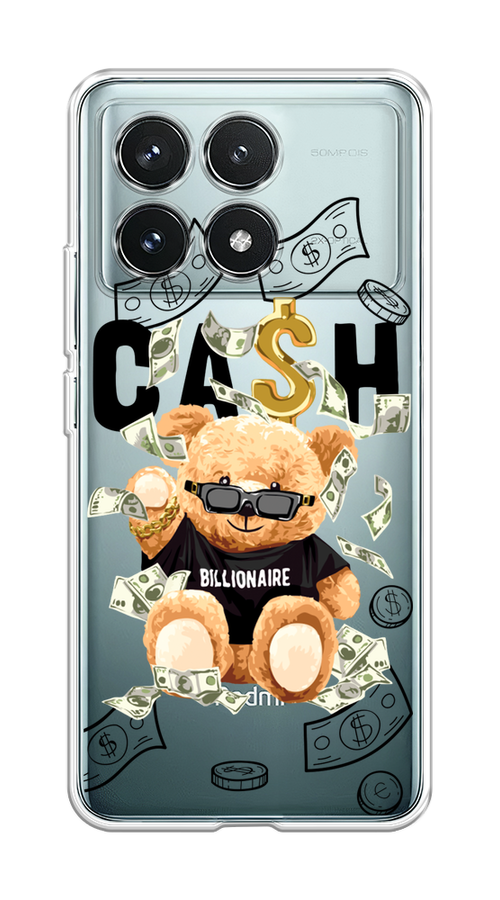 

Чехол на Xiaomi Redmi K70 Pro 5G "Big cash", Черный;серый;бежевый, 320750-1