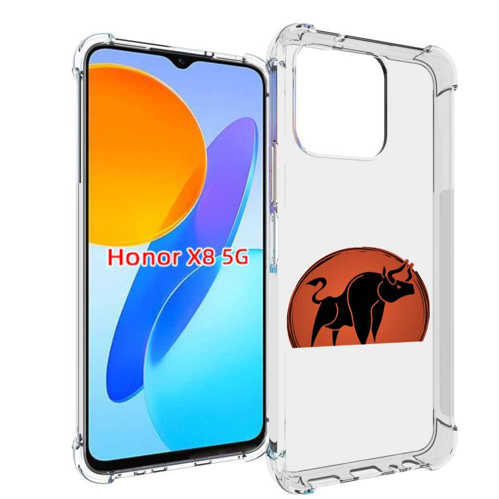 

Чехол MyPads Бык-2 для Honor X8 5G, Прозрачный, Tocco