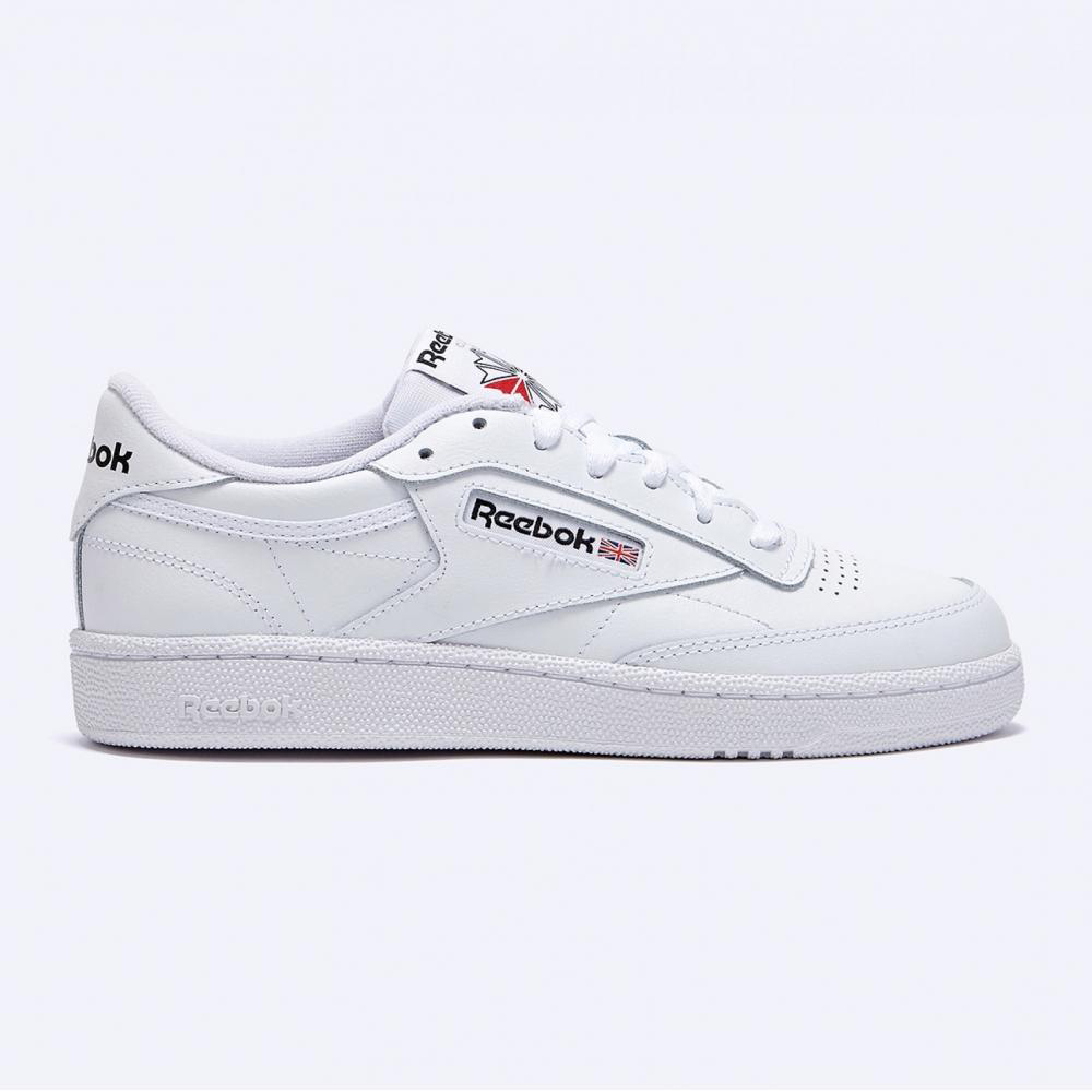 

Кеды мужские Reebok Club C 85 100009940 белые 40.5 EU, Белый, Club C 85