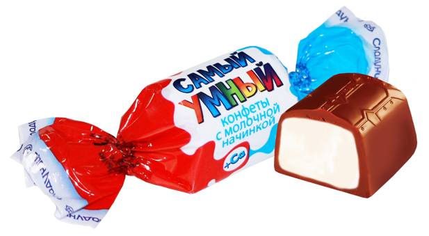 

Конфеты глазированные Сладуница Самый умный с молочной начинкой
