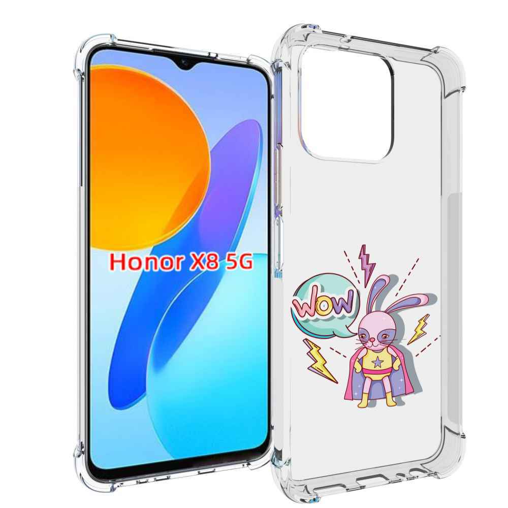 

Чехол MyPads Вау для Honor X8 5G, Прозрачный, Tocco
