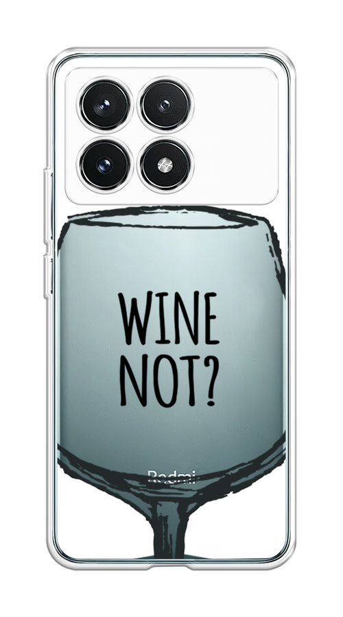 

Чехол на Xiaomi Redmi K70 Pro 5G "Wine not white", Белый, 320750-1