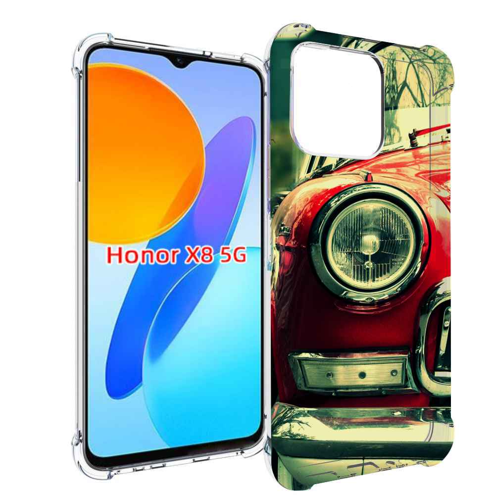 

Чехол MyPads Винтажная-машина мужской для Honor X8 5G, Прозрачный, Tocco