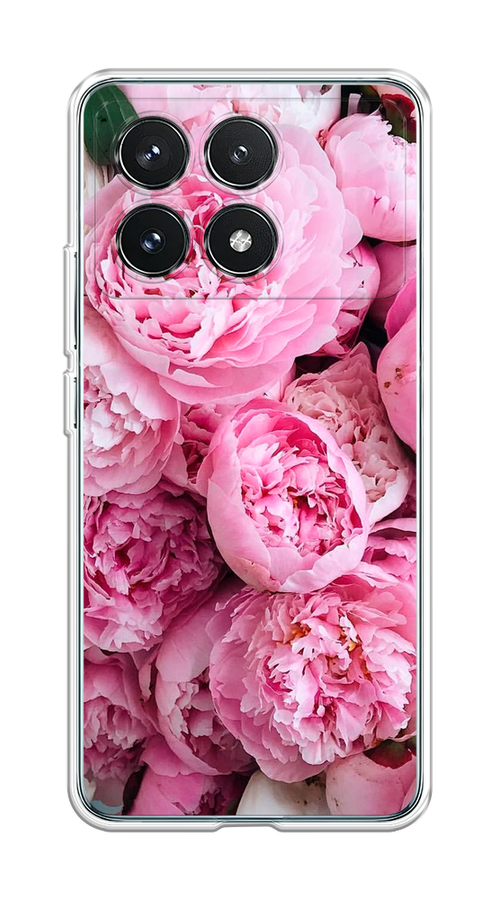 

Чехол на Xiaomi Redmi K70 5G "Розовые пионы", Бежевый;розовый, 320850-1