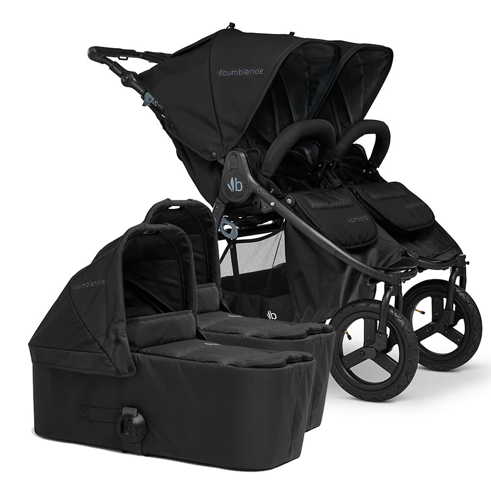 

Коляска для двойни 2в1 Bumbleride Indie Twin, цвет Black, Indie Twin