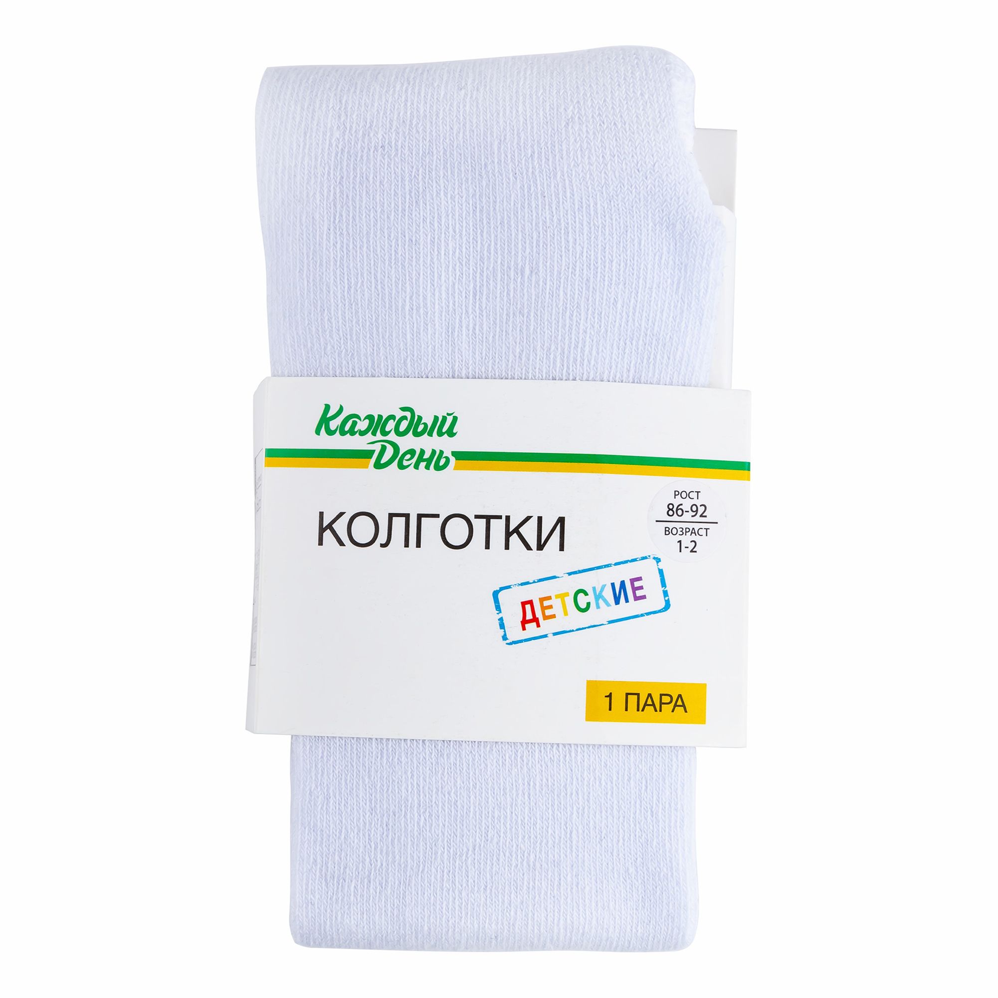 

Колготки детские Каждый День белые р 92, 20269039