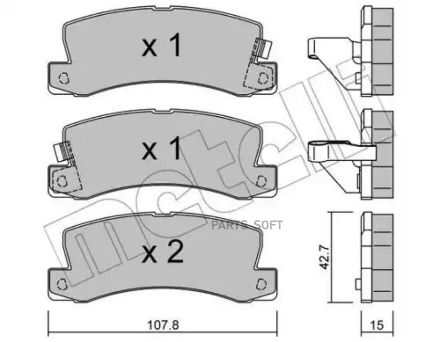 

Колодки дисковые задние Toyota Camry 86-01/Avensis/Carina 87> 22-0161-0