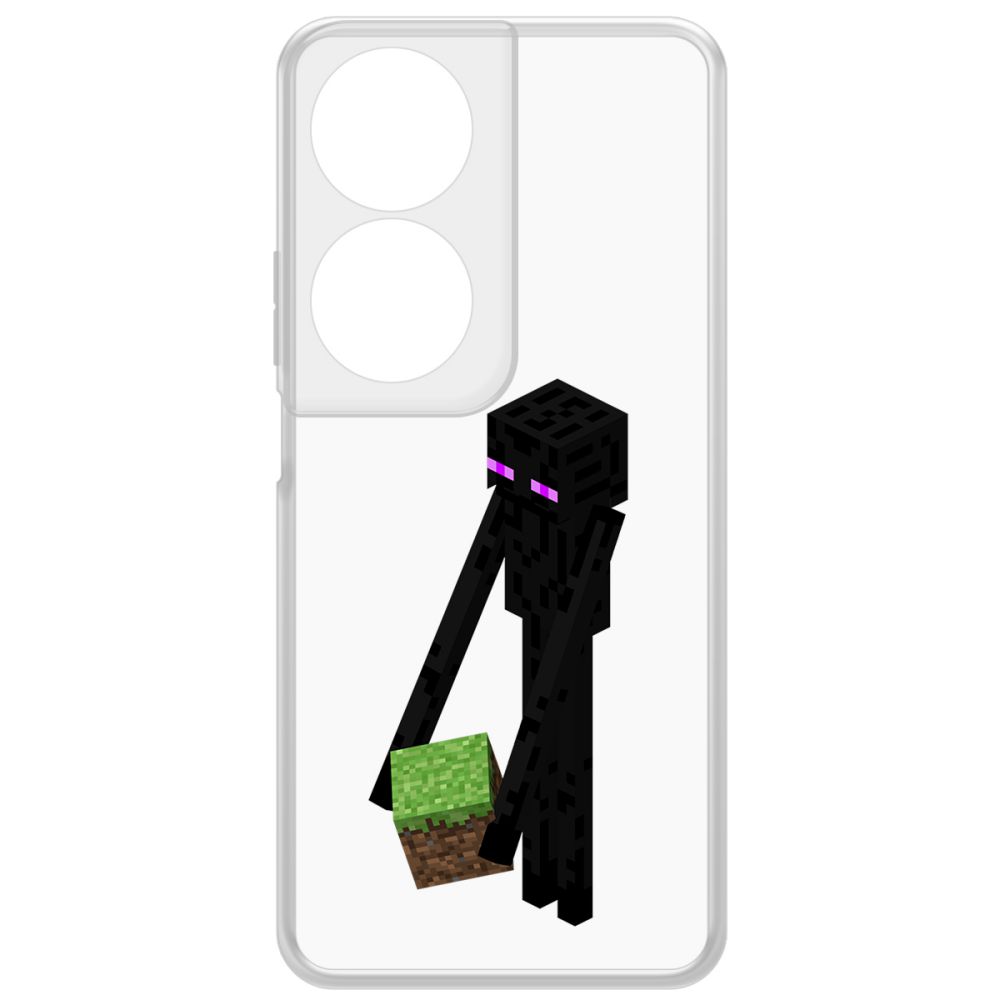 

Чехол-накладка Krutoff Clear Case Minecraft-Эндермен для Honor X7b, Прозрачный