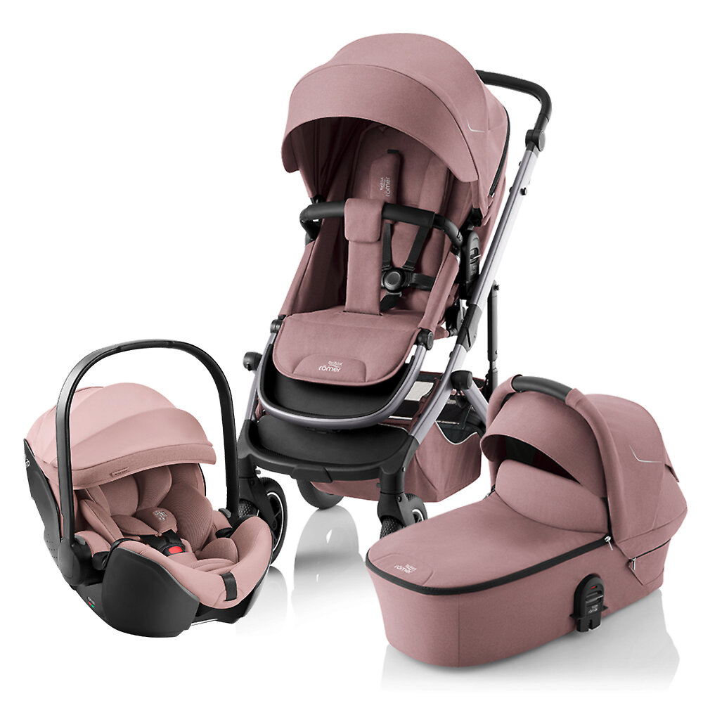 Коляска 3в1 Britax Romer Smile 5Z, цвет Dusty Rose-Baby Safe PRO