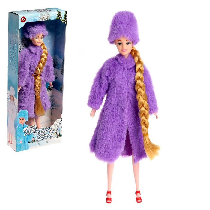 

Кукла-модель шарнирная «Русская красавица», цвет фиолетовый