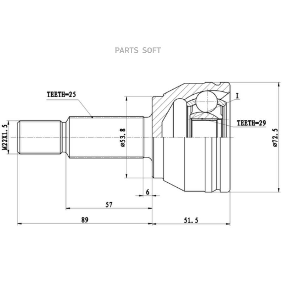 

ZIKMAR Z87260R ШРУС наружный