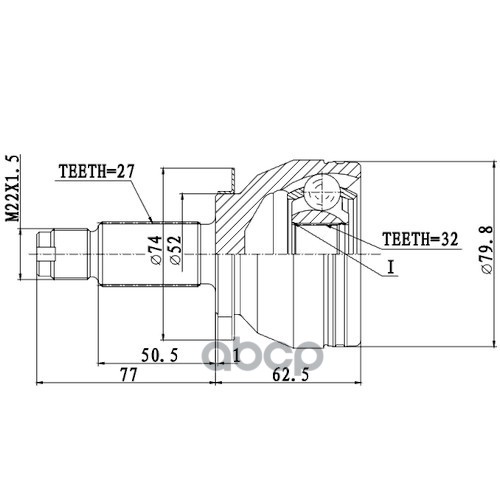 

ZIKMAR Z87487R ШРУС наружный