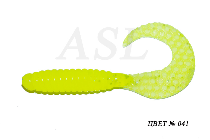 

Силиконовая приманка ASL Твистер цв. 041 L-7,5см 5шт/уп, Твистер