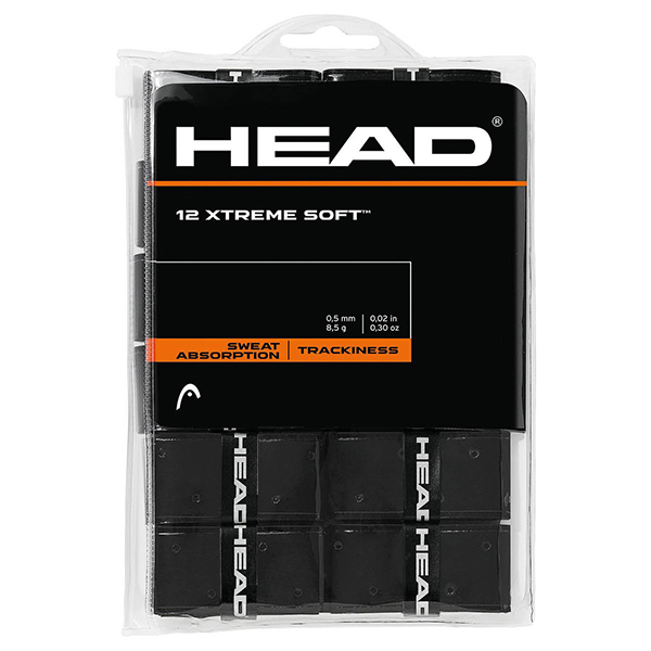 Обмотка для ручки ракетки HEAD Overgrip XtremeSoft Pack x12 285405-BK, Black
