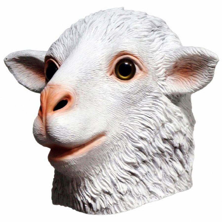 Маска унисекс Dakimaki овца белая one size